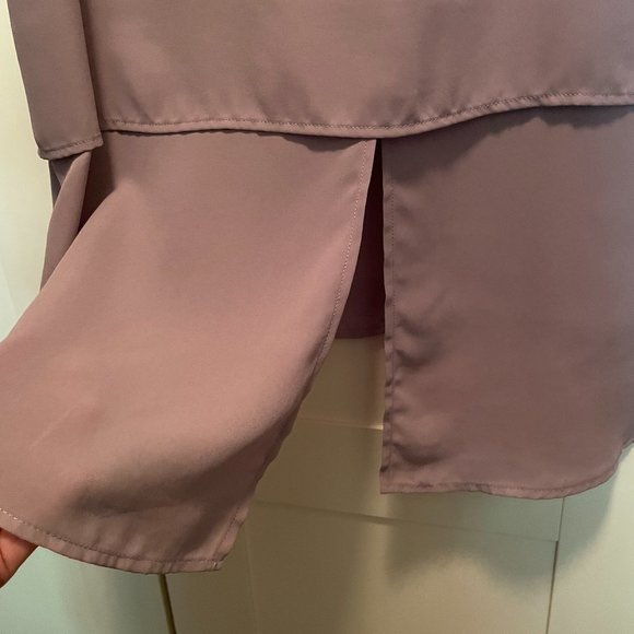 Dusty Mauve Sleeveless Blouse Size L, Simons Contemporaine - Picture 3 of 4